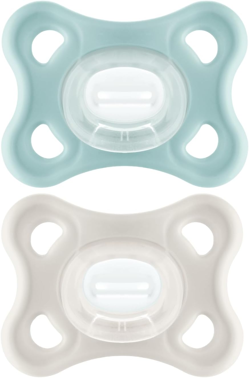 Detalle de MAM Sucette Comfort Rose/Beige – Lot de 2 tétines pour Bébé 2–12 mois