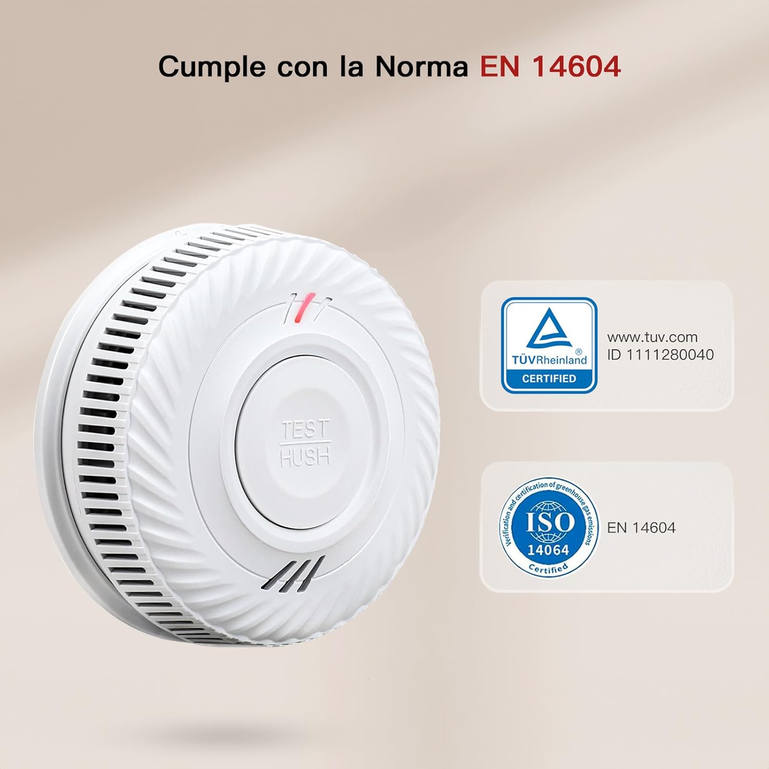 Thumbnail 1 de PHYSEN Smart WiFi Detector de Humo 10 años
