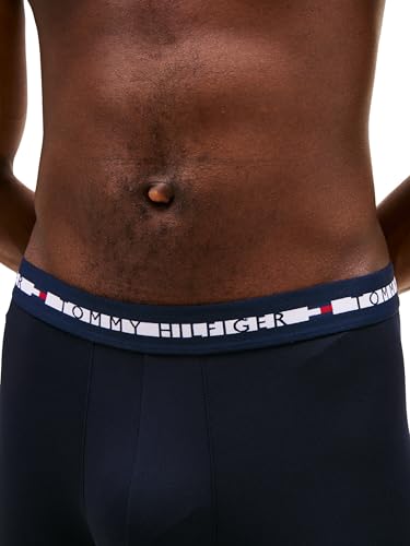 Thumbnail 3 de Tommy Hilfiger Calzoncillos bóxer Trunks pack de 3 para hombre con logotipo en la cintura (multicolor)