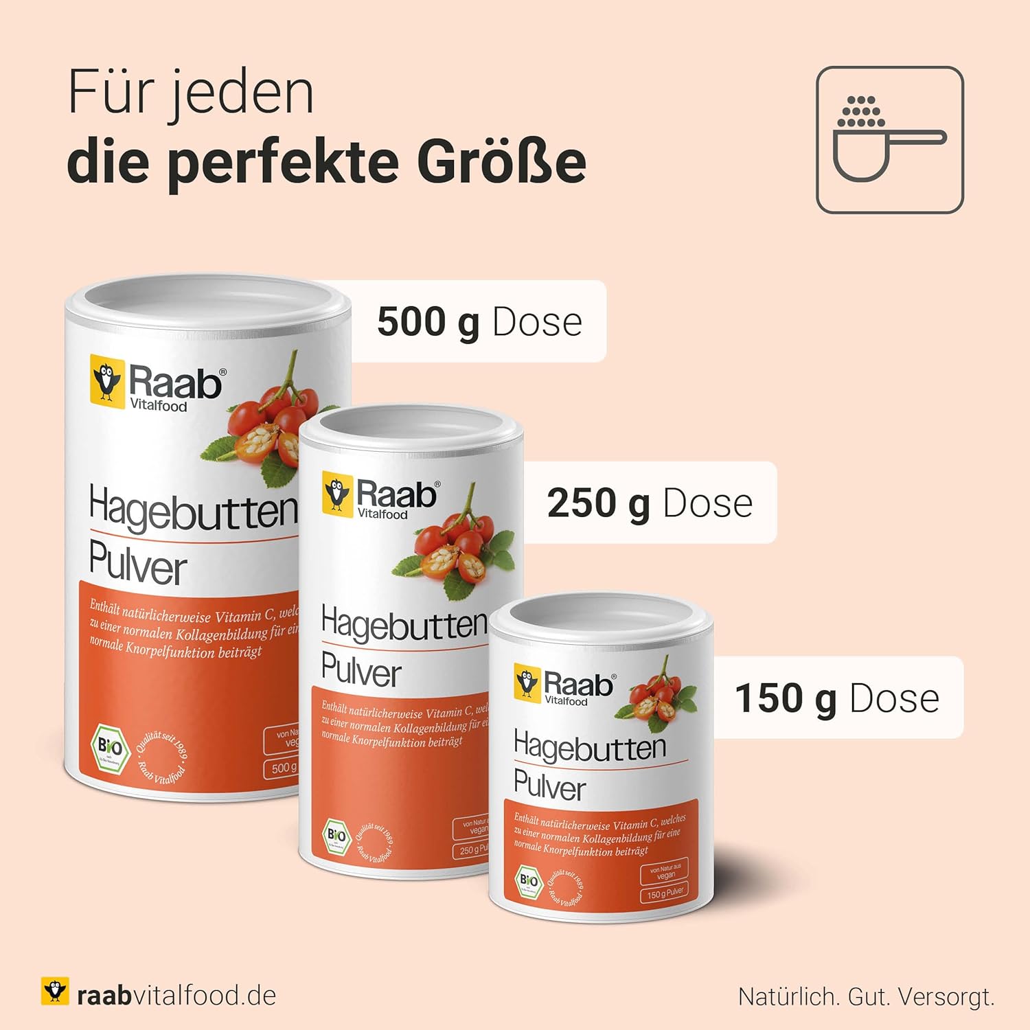 Thumbnail 5 de Raab Vitalfood Bio Hagebutten Pulver 250 g AP-4