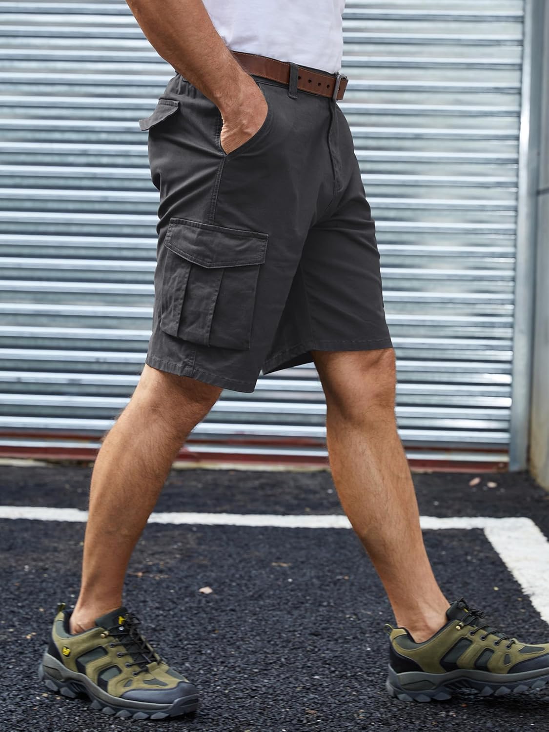 Thumbnail 2 de StylSense Herren Cargo Shorts aus Baumwolle mit 6 Taschen – kurze Cargohose für Sommer & Alltag