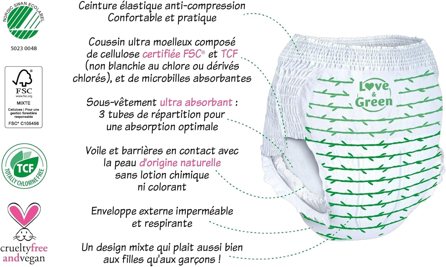 Thumbnail 4 de Love & Green – Sous-vêtements de Nuit Enfants Écologiques, confort et sécurité