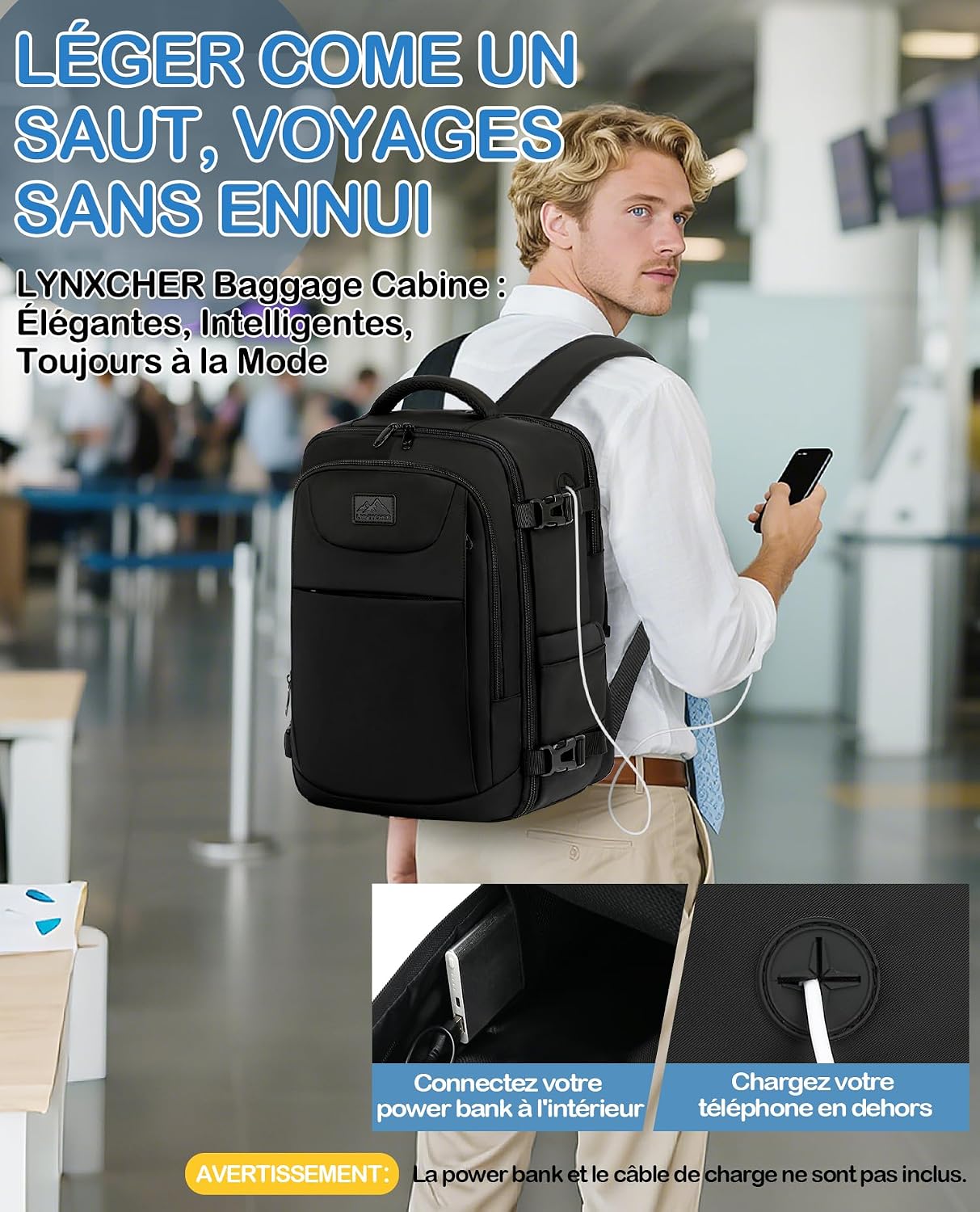 Thumbnail 5 de LYNXCHER Sac à Dos Cabine 20 L