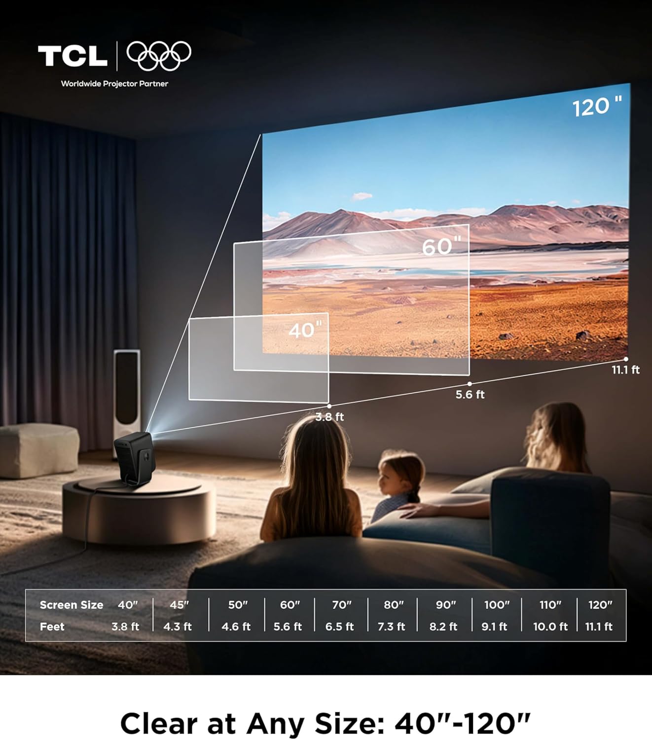 Thumbnail 6 de TCL C1 Smart Projector (Portable Mini, Native 1080p) with Google TV, Dolby Audio, Wi‑Fi & Bluetooth