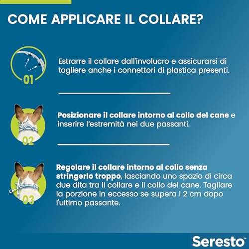 Detalle 2 de Seresto collare antiparassitario per cani oltre 8 kg: protezione fino a 8 mesi