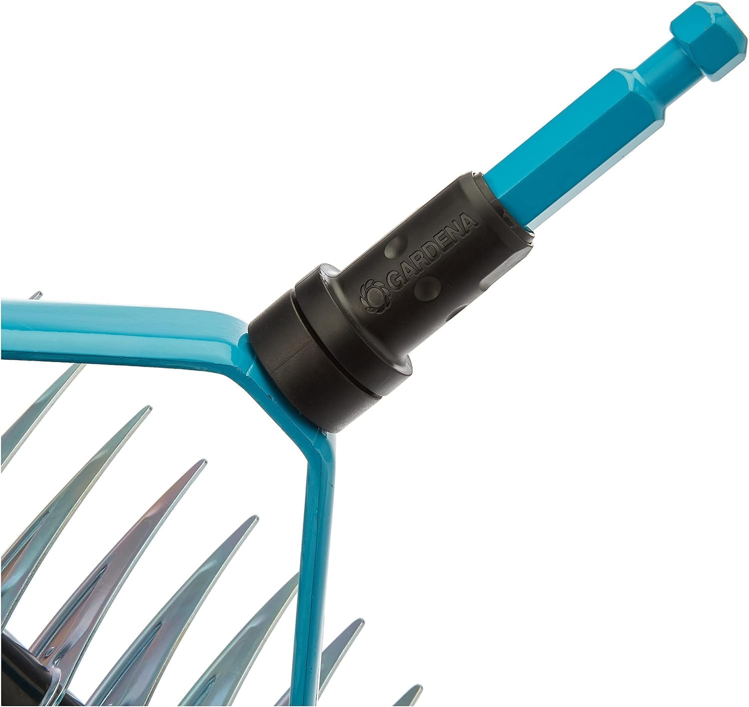 Detalle de Gardena combisystem-Schneidrechen 3392-20 (35 cm Arbeitsbreite) für Moos, Rasenfilz und Gartenabfälle