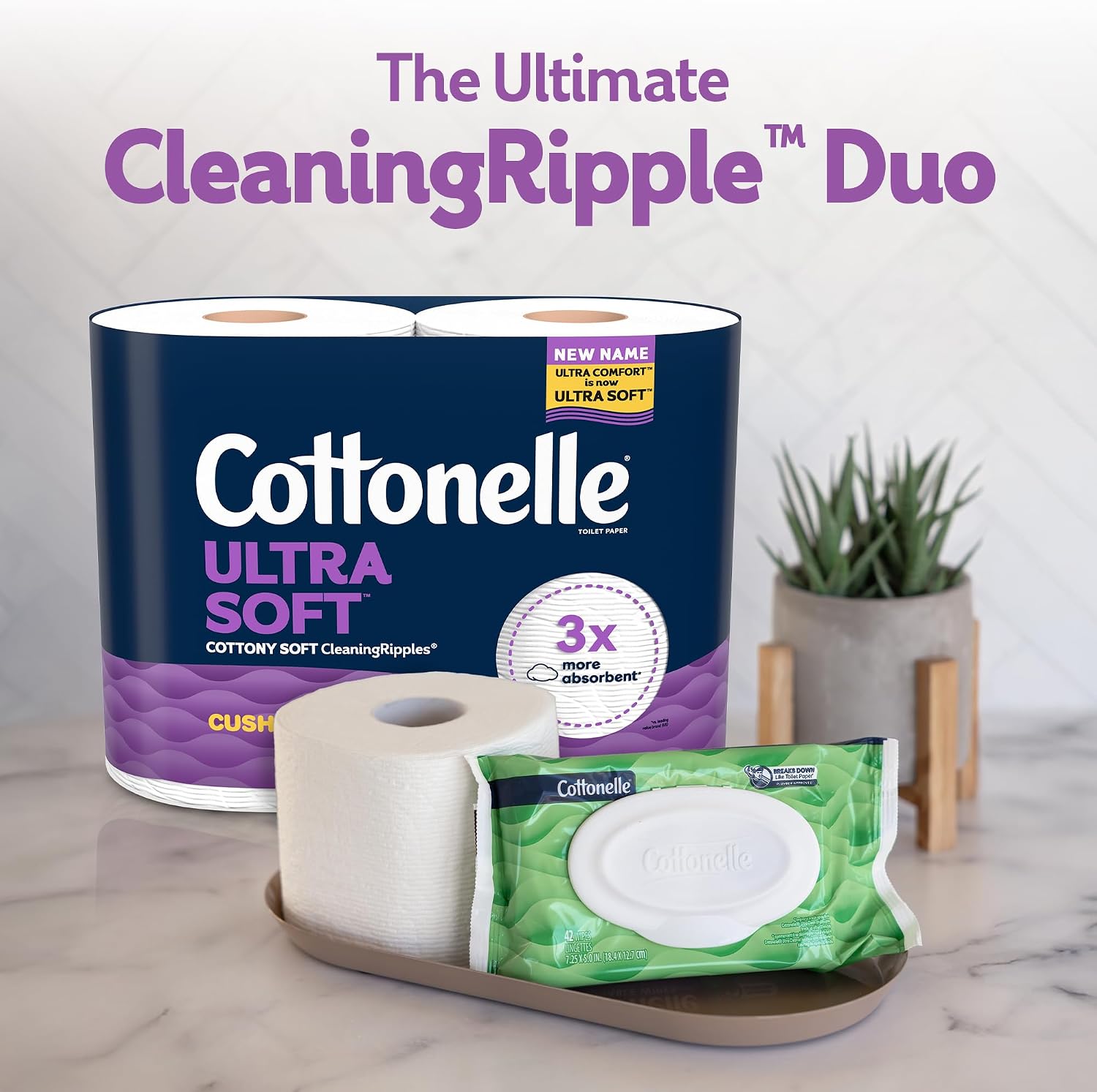 Thumbnail 6 de Cottonelle Ultra Comfort Toilet Paper: 24 Family Mega Rolls for Soft, Absorbent Cleanliness
