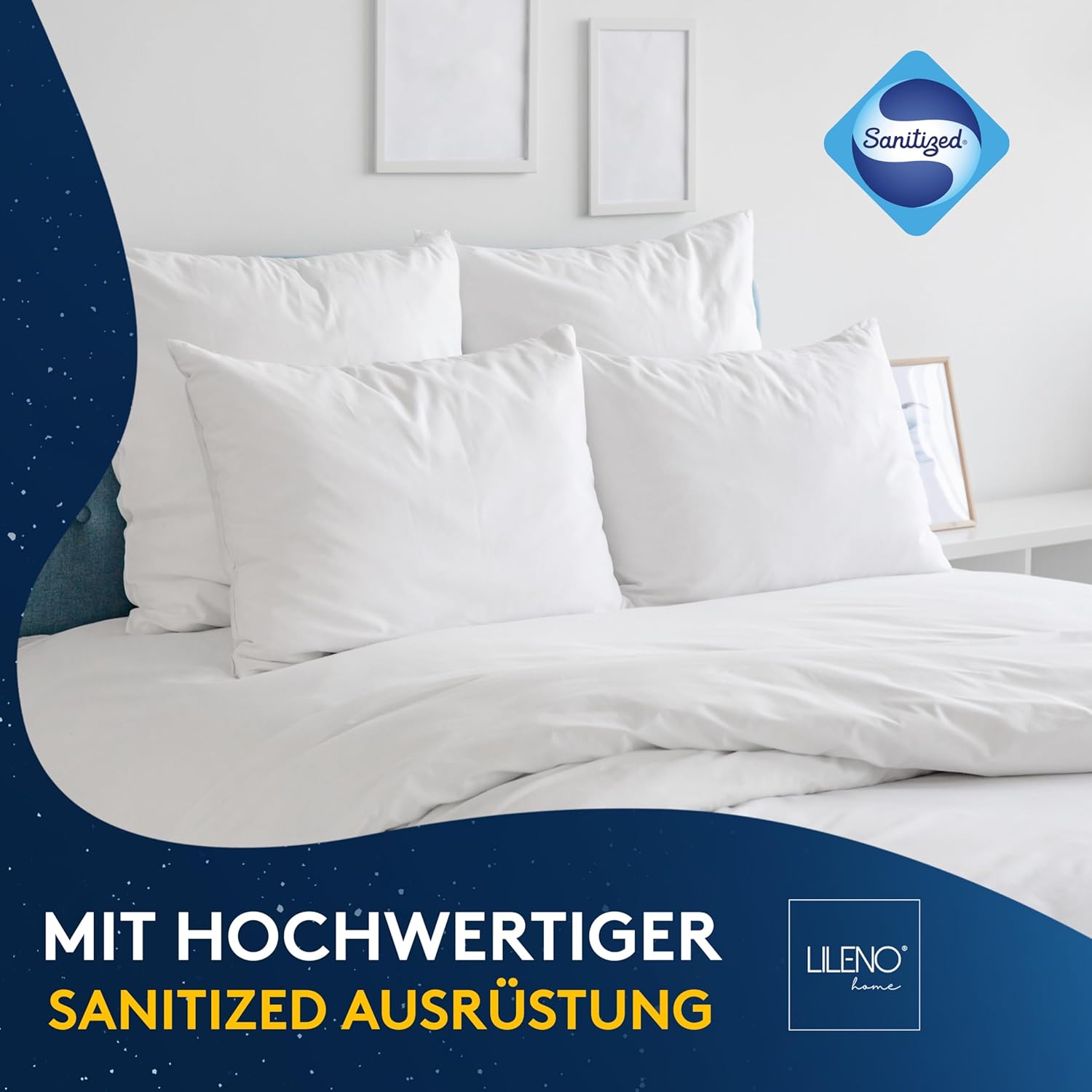 Thumbnail 6 de LILENO HOME Bettdecke 135x200 Set mit Kissen