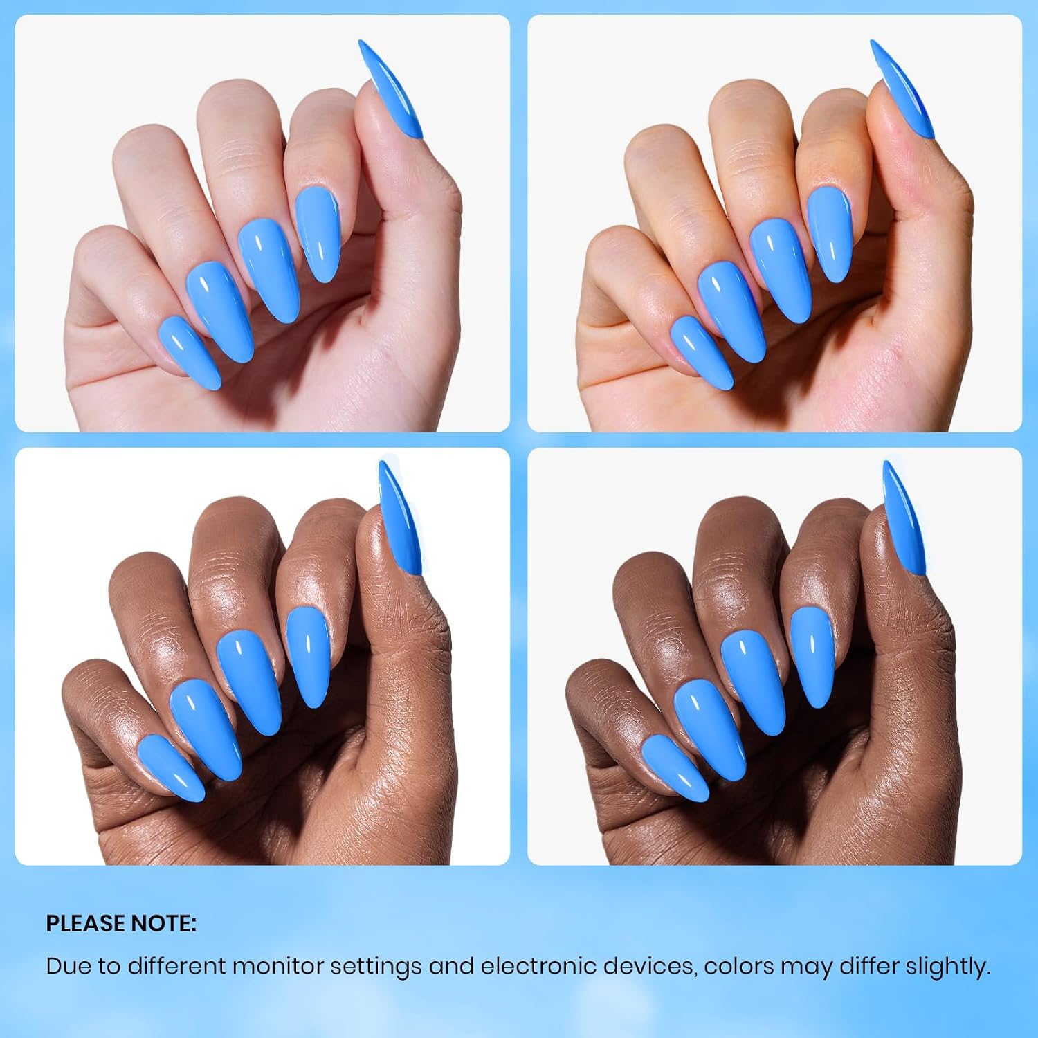 Detalle 1 de Beetles Coastal Holiday Bliss Blue Gel Nail Polish, 15 mL, UV/LED