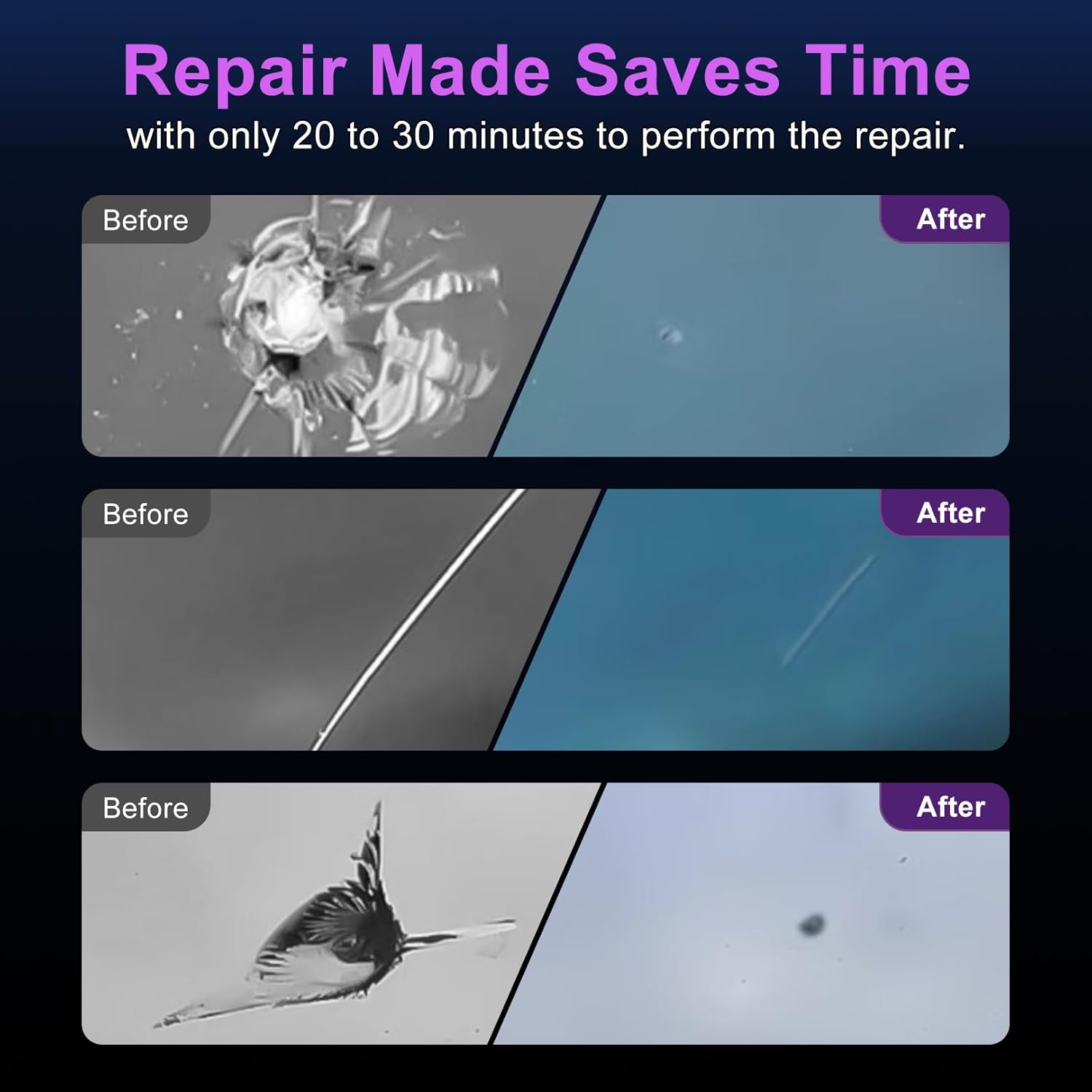Detalle de Soneat Windscreen Chip Repair Kit 20–30 min
