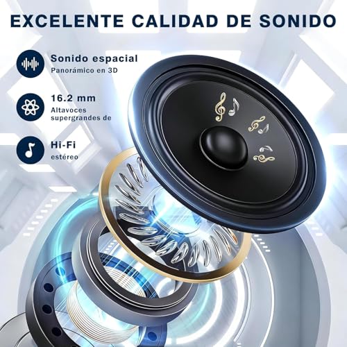 Thumbnail 1 de TRAUSI Auriculares inalámbricos de oído abierto con Bluetooth 5.4, 50 h de autonomía y certificación IPX7