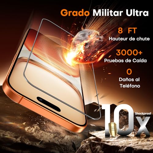 Detalle de TOCOL Cristal Templado iPhone 17/16 Pro 9H 🌟 2 Pzas