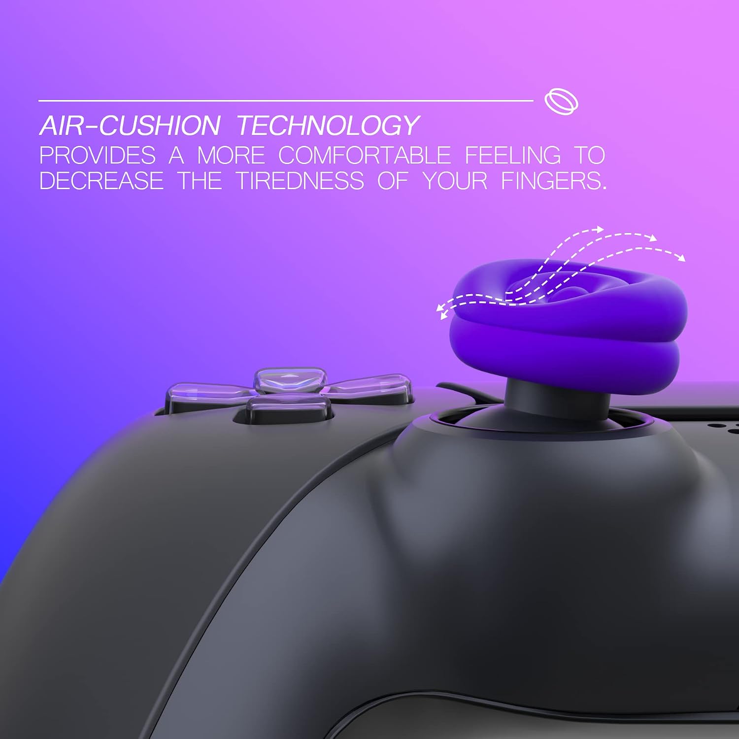 Detalle 2 de PlayVital Thumbs Cushion Caps for PS5 4-pack