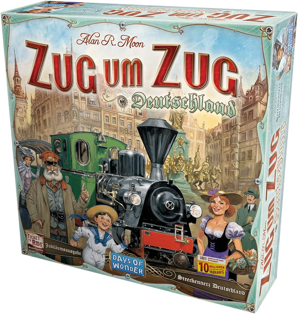 Detalle de Asmodee Zoug um Zug Deutschland Neuauflage 1902 – Version Allemande
