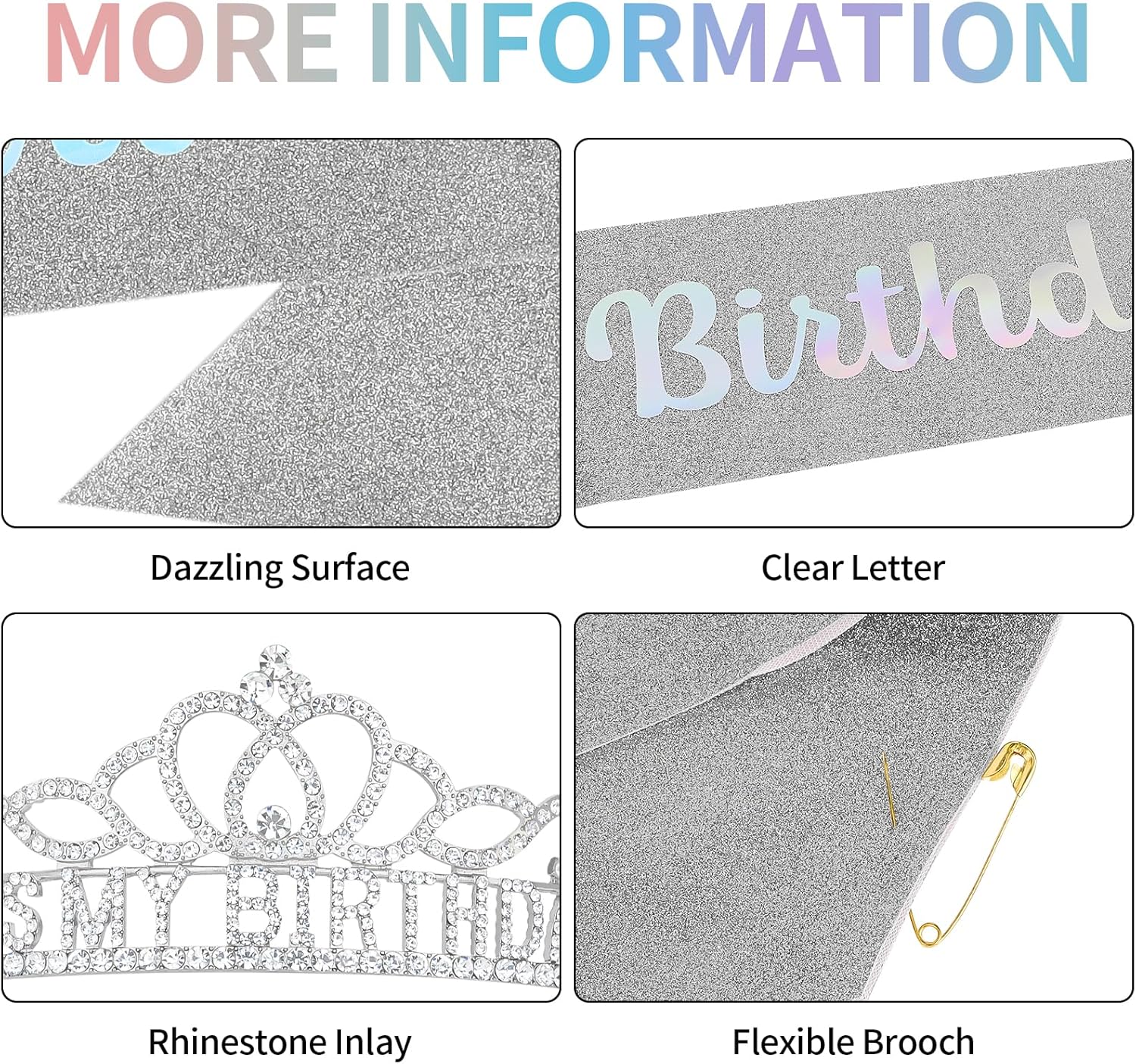Thumbnail 2 de Norbiariz Birthday Crown Set for Women