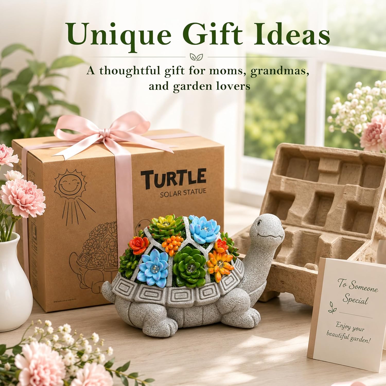 Detalle 2 de Goodeco Solar-Powered Turtle Garden Ornament with LED
