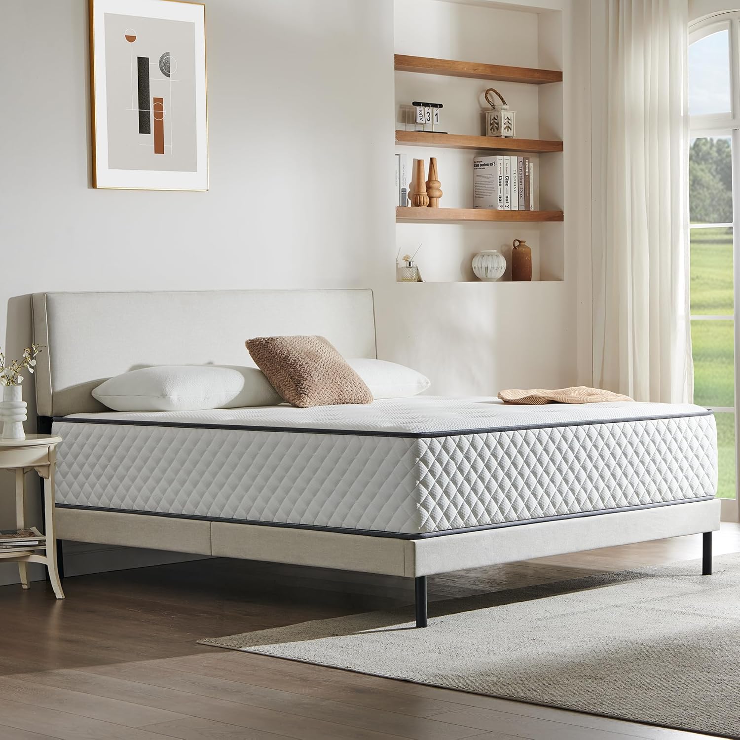 Thumbnail 6 de Sleremind Double Mattress: 7-Zone Hybrid Pocket Spring, Medium-Firm with Cooling Gel Memory Foam (135×190×22cm)