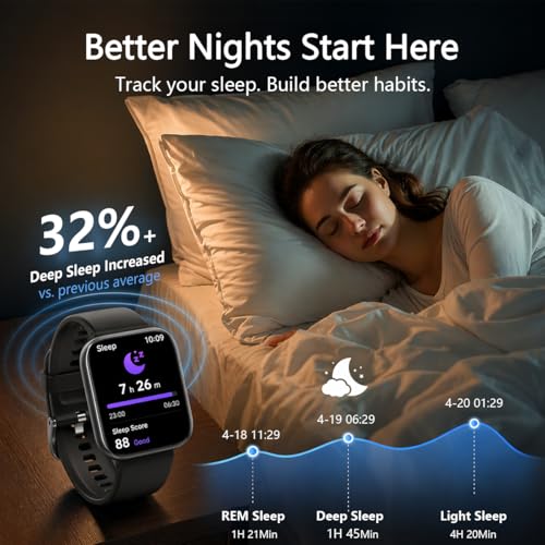 Thumbnail 3 de FITVII Smart Watch for Men and Women (Answer & Make Calls) – Health & Fitness Tracker