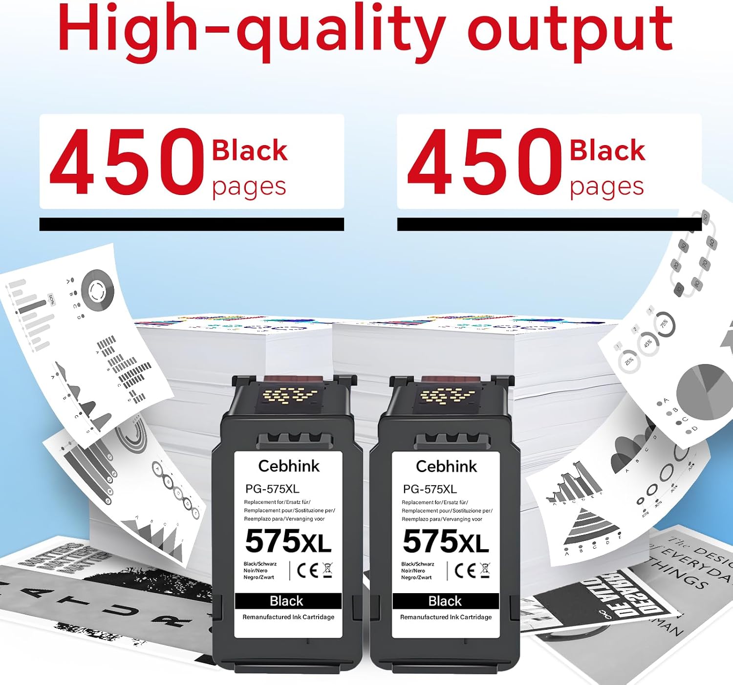 Detalle de PG-575XL 575 Black Ink Cartridge 450 pages