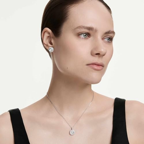 Thumbnail 6 de Swarovski Una Angelic Set: Cushion Cut Pendant & Studs in White Rhodium Plating