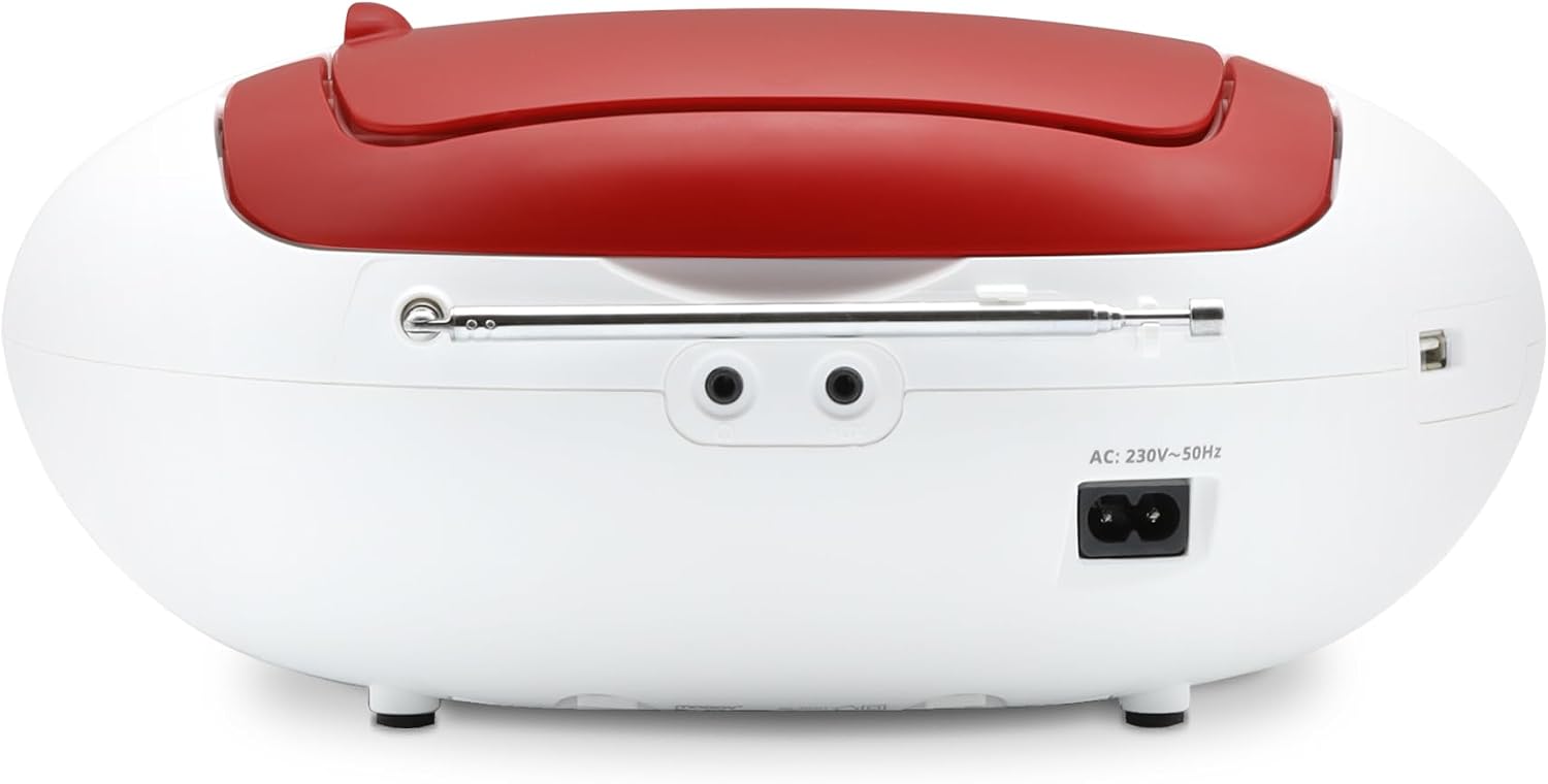 Detalle 2 de MOOOV Cherry 477411 – przenośny odtwarzacz CD z radiem FM i stereo 6 W
