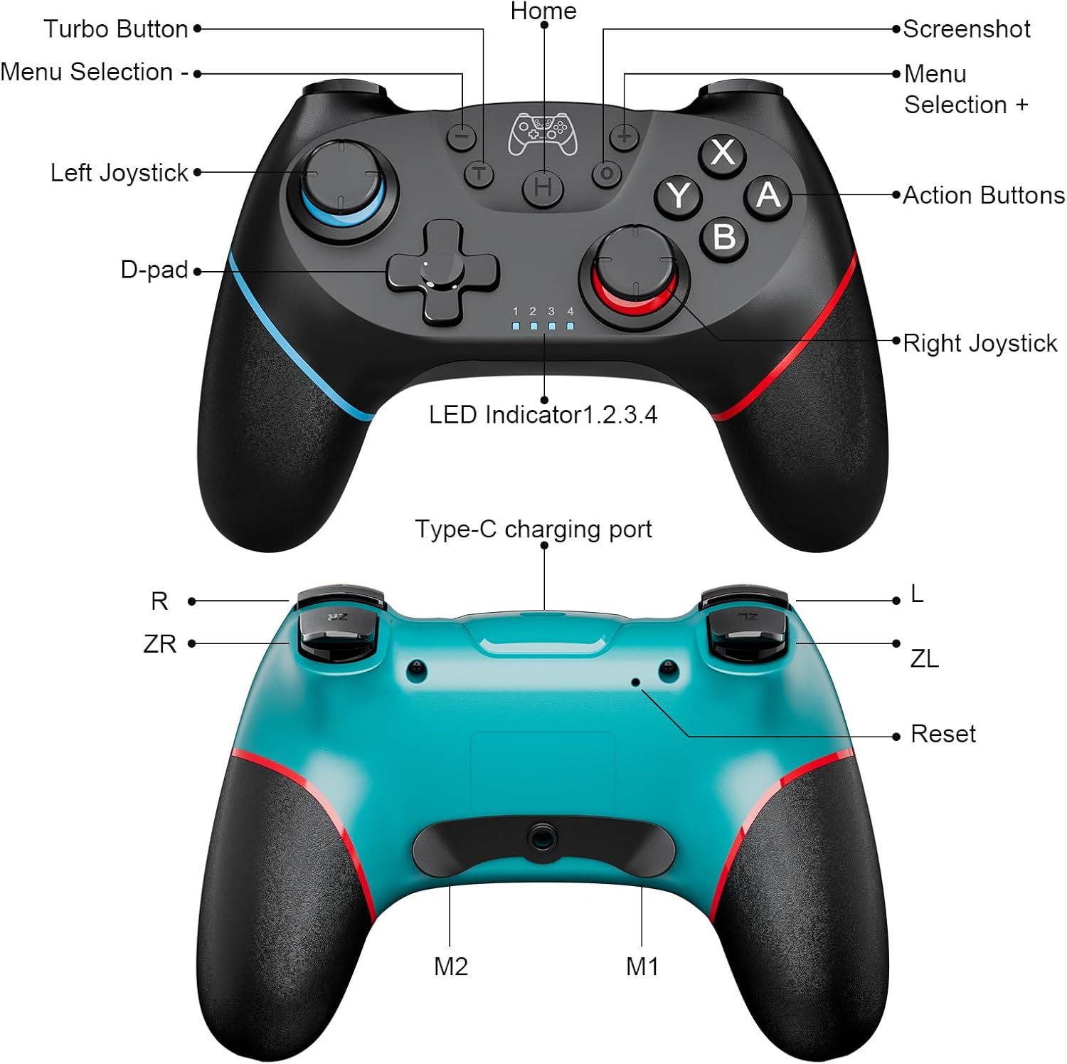 Thumbnail 1 de Etpark Controller per Switch 2 pack