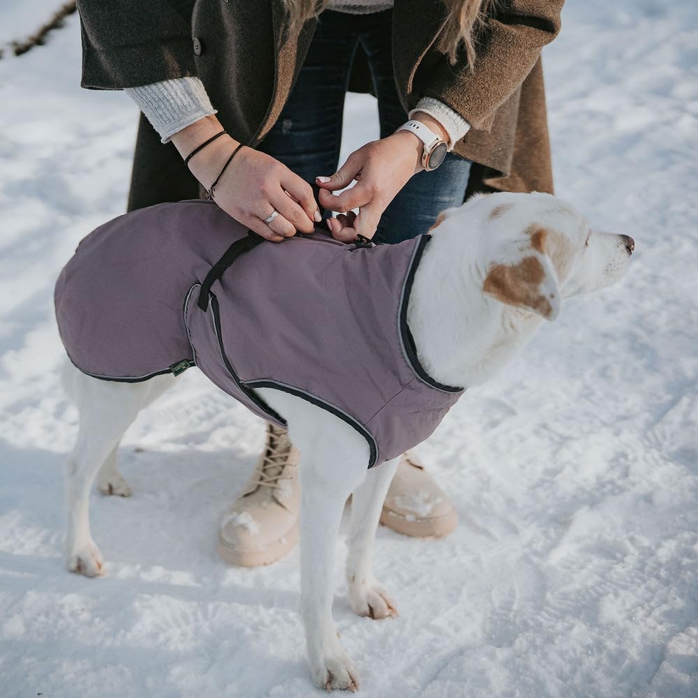 Thumbnail 6 de Hunter Uppsala 2in1 Hundemantel in Altrosa, Größe 55 – mit herausknüpfbarem Innenfutter