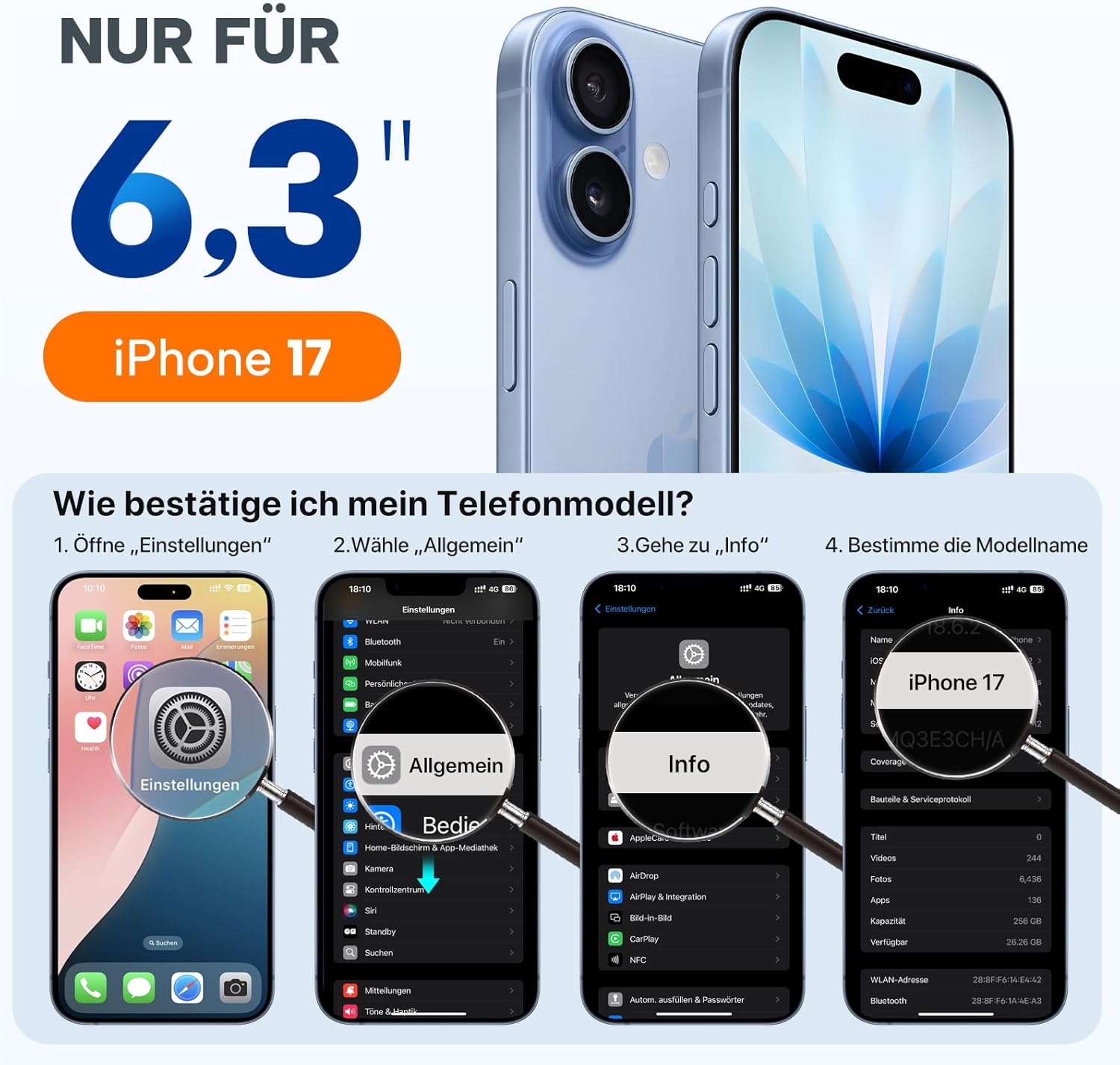 Thumbnail 6 de Miracase Magnetic iPhone 17 Hülle