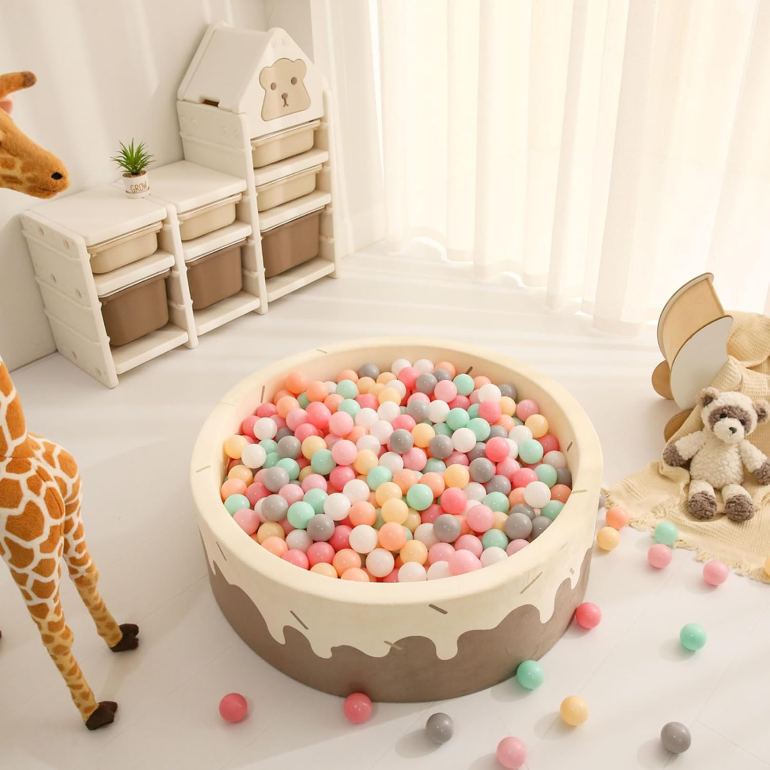 Thumbnail 6 de GOGOSO Ball Pit Balls for Toddlers and Babies – 100 Non-Toxic Pastel Plastic Playballs