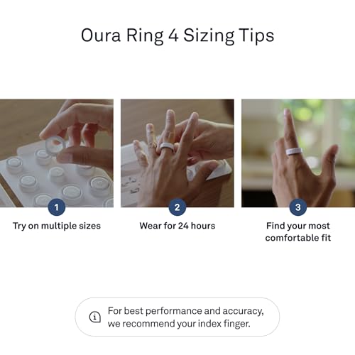 Thumbnail 6 de Oura Smart Ring 4 - Silver (Size 10): Sleep, Heart Rate and Fitness Tracking Wearable