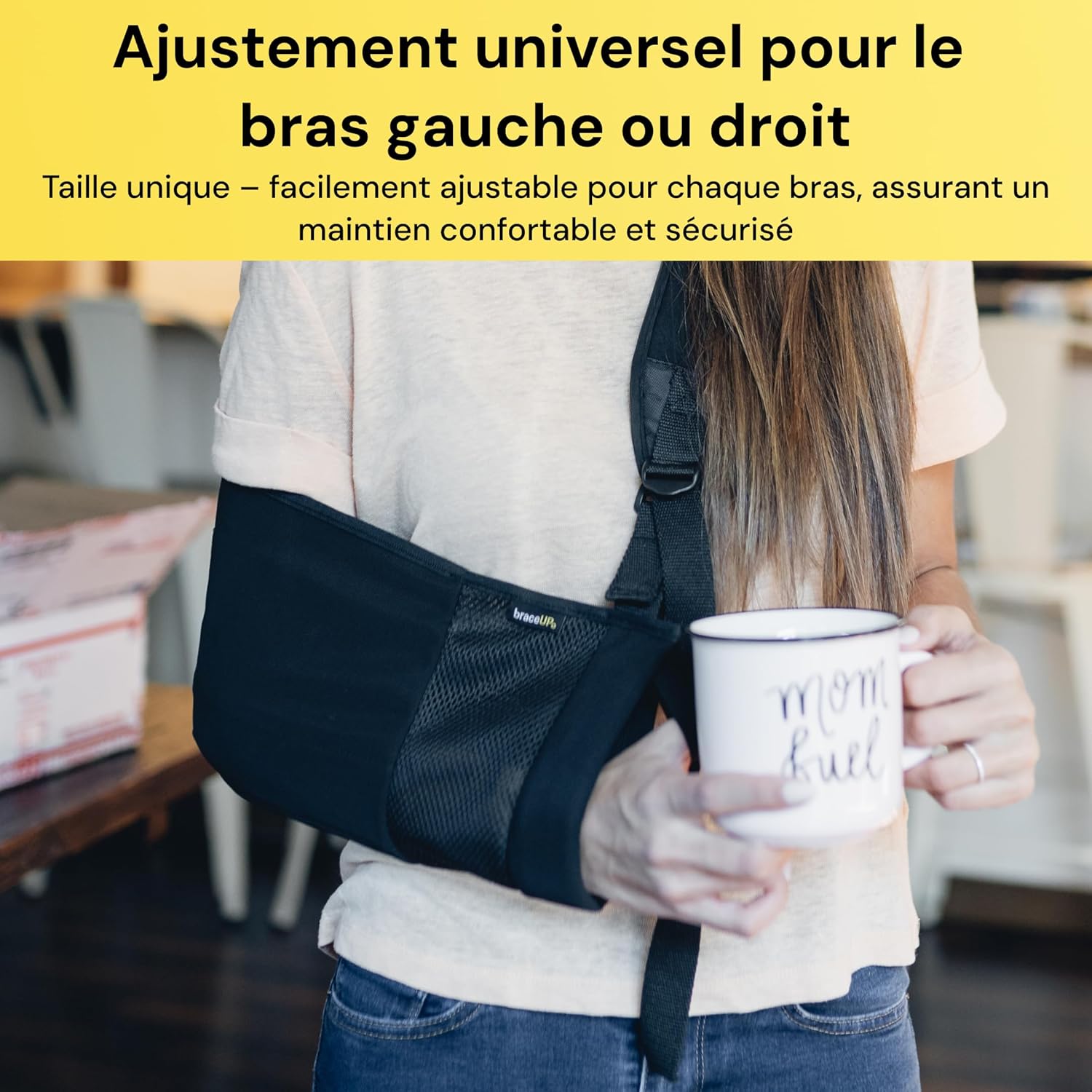 Thumbnail 4 de BraceUP Maintien du Bras : écharpe/attelle de soutien pour épaule et avant-bras