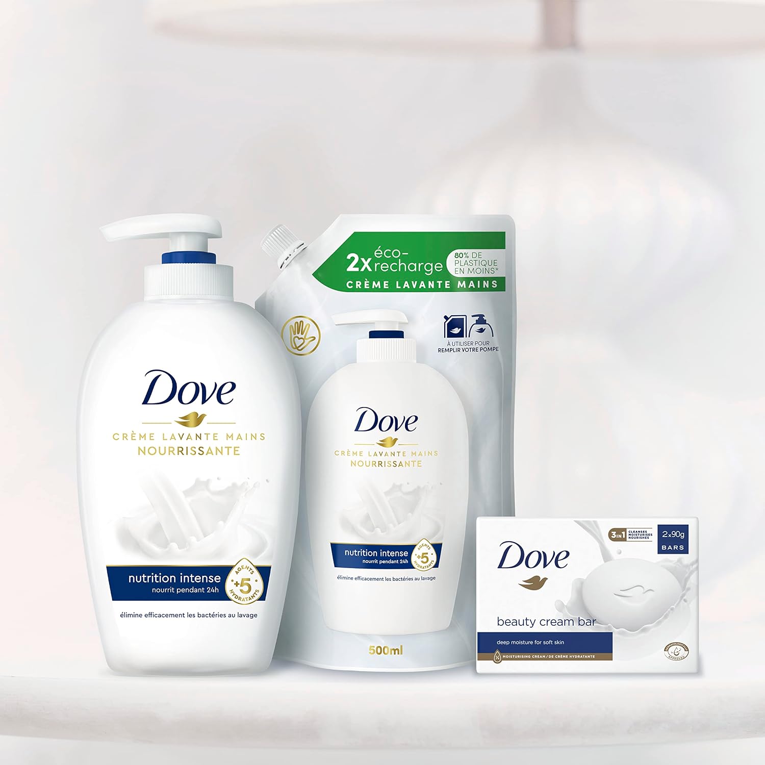 Detalle 2 de Dove 68341562 Original Hand Wash Cream, Pump, 250 ml, Pack of 6