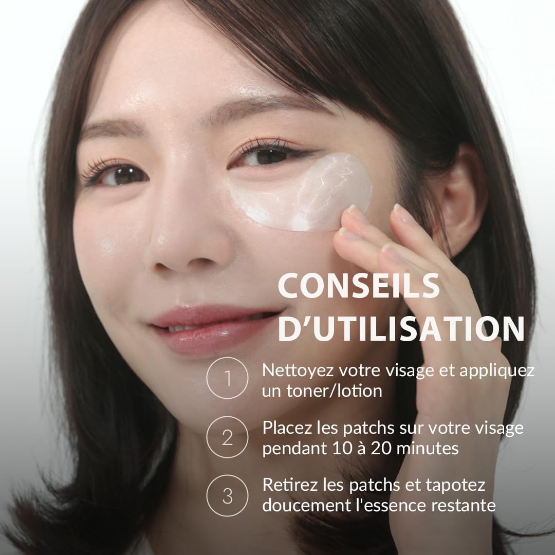 Thumbnail 4 de MIZON Pure Pearl Eye Gel Patches (x60) : patchs gel contour des yeux anti-cernes et anti-rides