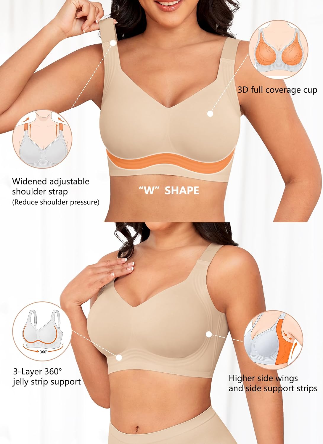 Thumbnail 1 de Xcutting Women Wirefree Full Coverage Bra