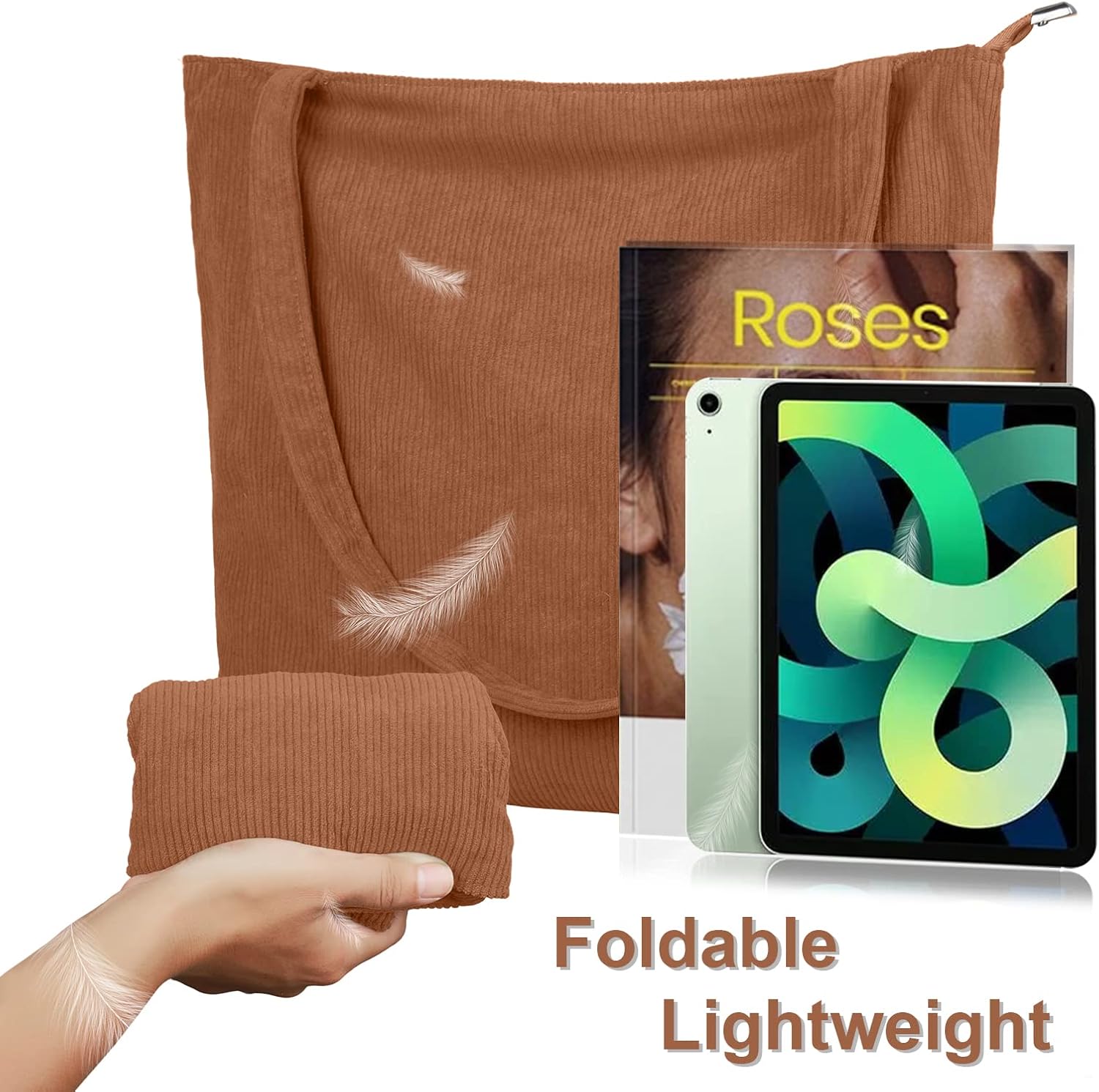 Thumbnail 6 de FITDON Corduroy Totes Bag with Zip 43cm