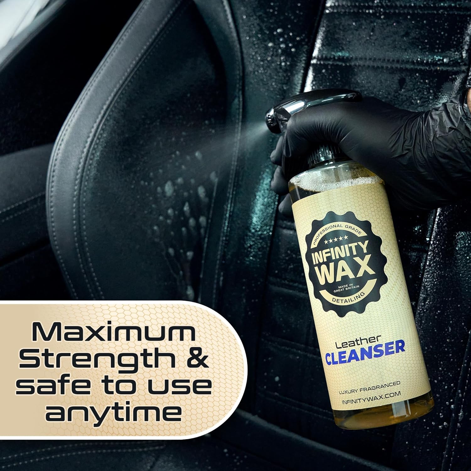 Detalle de Infinity Wax Leather Cleanser 500ml – Premium Leather & Faux Leather Cleaner