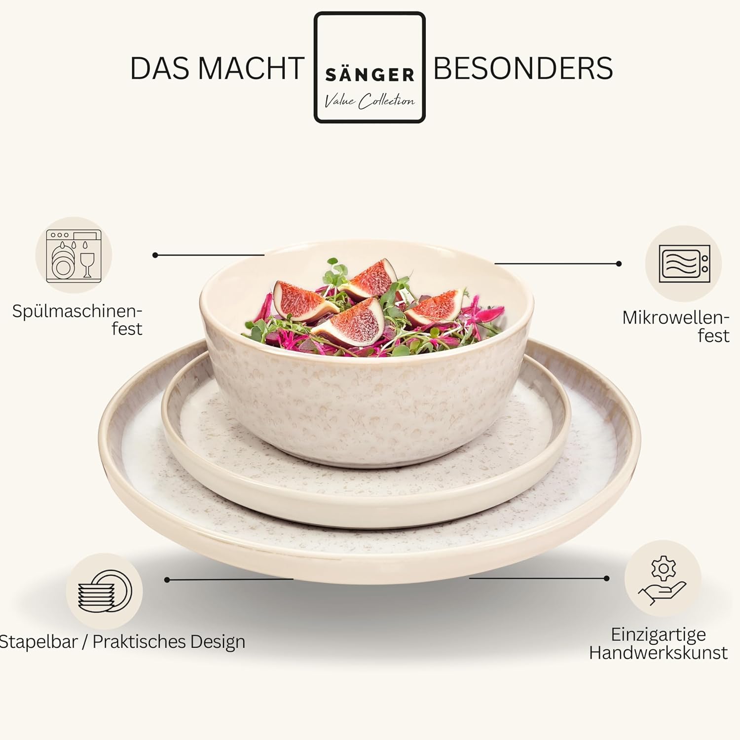 Thumbnail 3 de SÄNGER Key West Geschirrset 24tlg