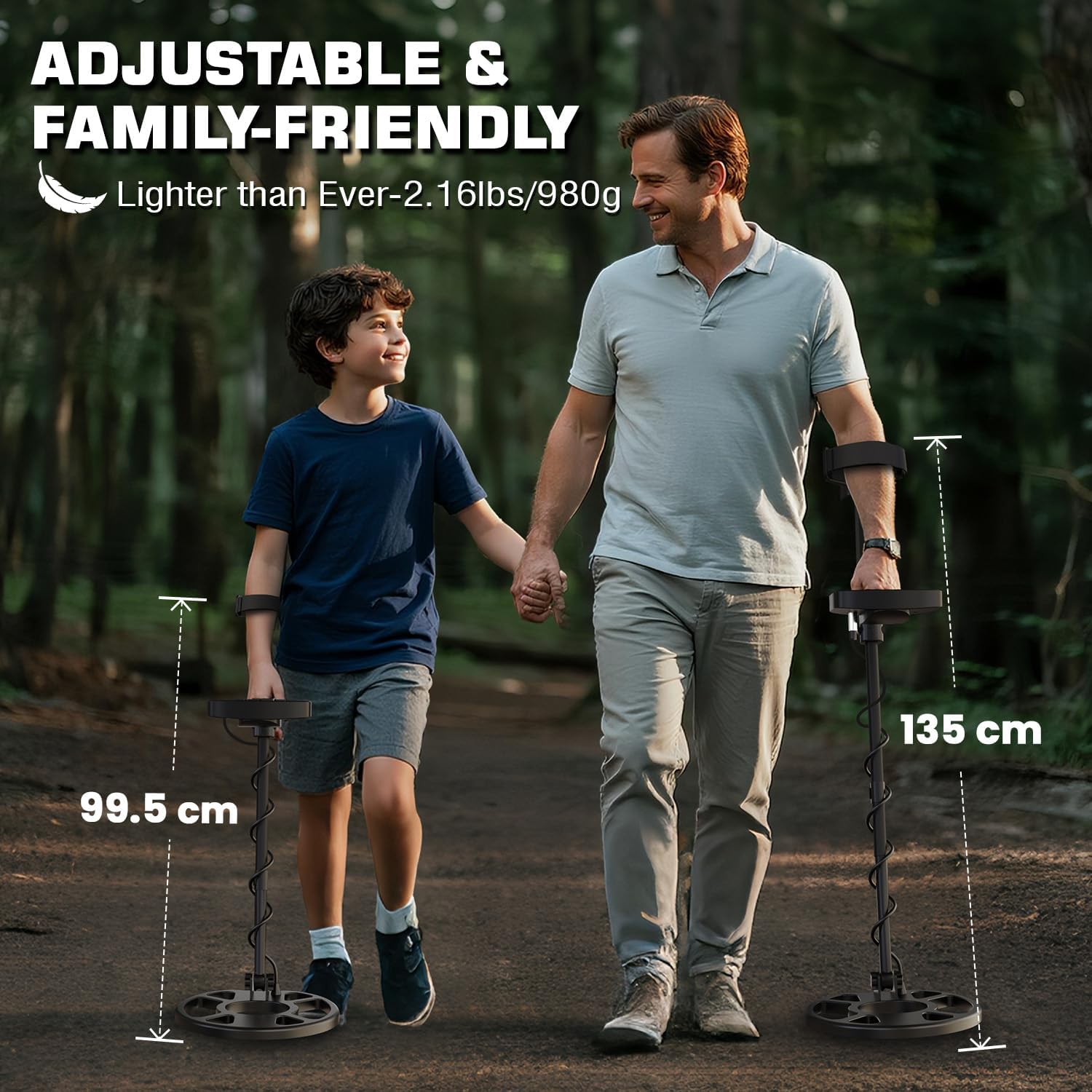 Thumbnail 5 de DR.ÖTEK XE AIR Metal Detector for Adults & Kids (Waterproof, Pinpoint & Terrain Modes, 6 Modes) in Blue