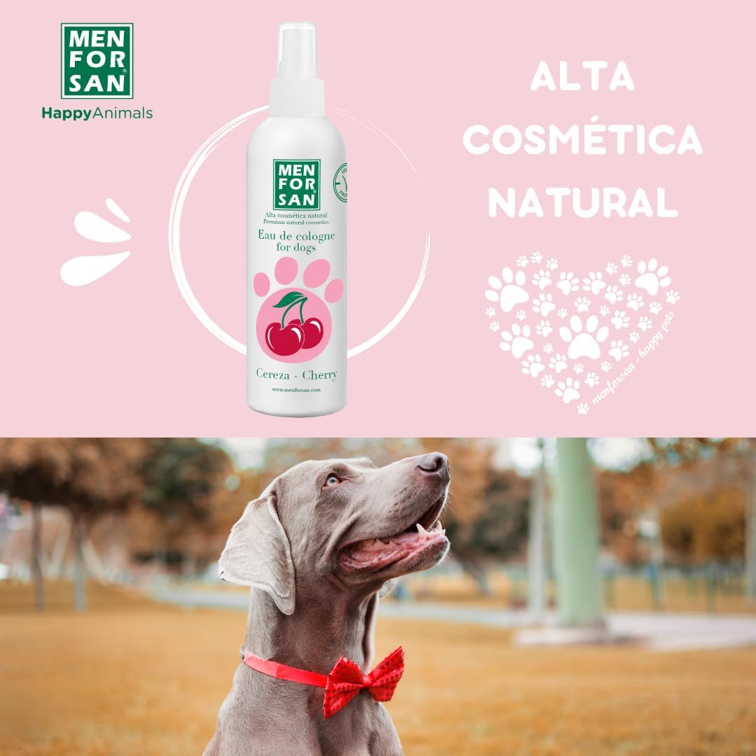 Detalle de MENFORSAN Acqua di Colonia per Cani alla Ciliegia, 125ml
