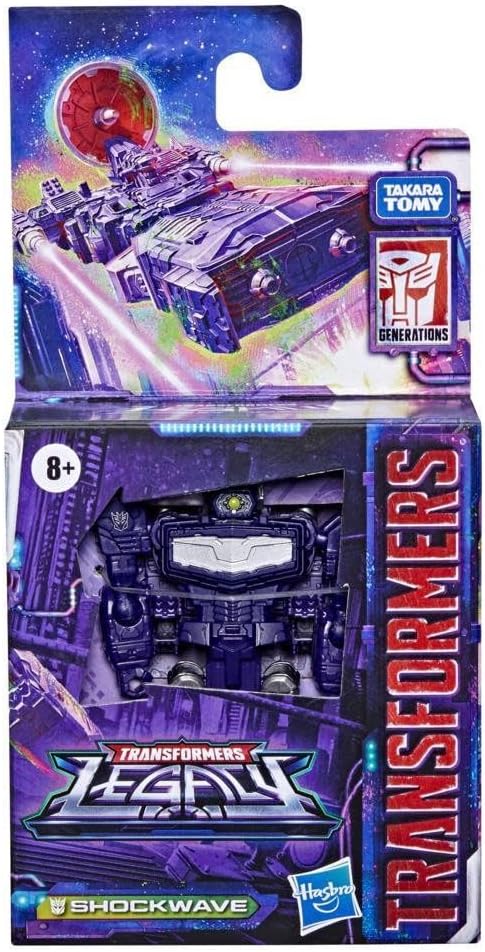 Detalle 2 de Transformers Legacy Core Shockwave F3009 アクションフィギュア 3.5インチ、Energonシールド付き