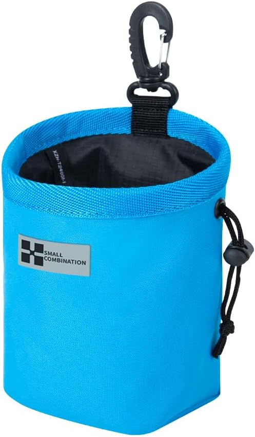 Thumbnail 6 de Small Combination Nylon Drawstring Bag with Carabiner, Mint Green (Black)