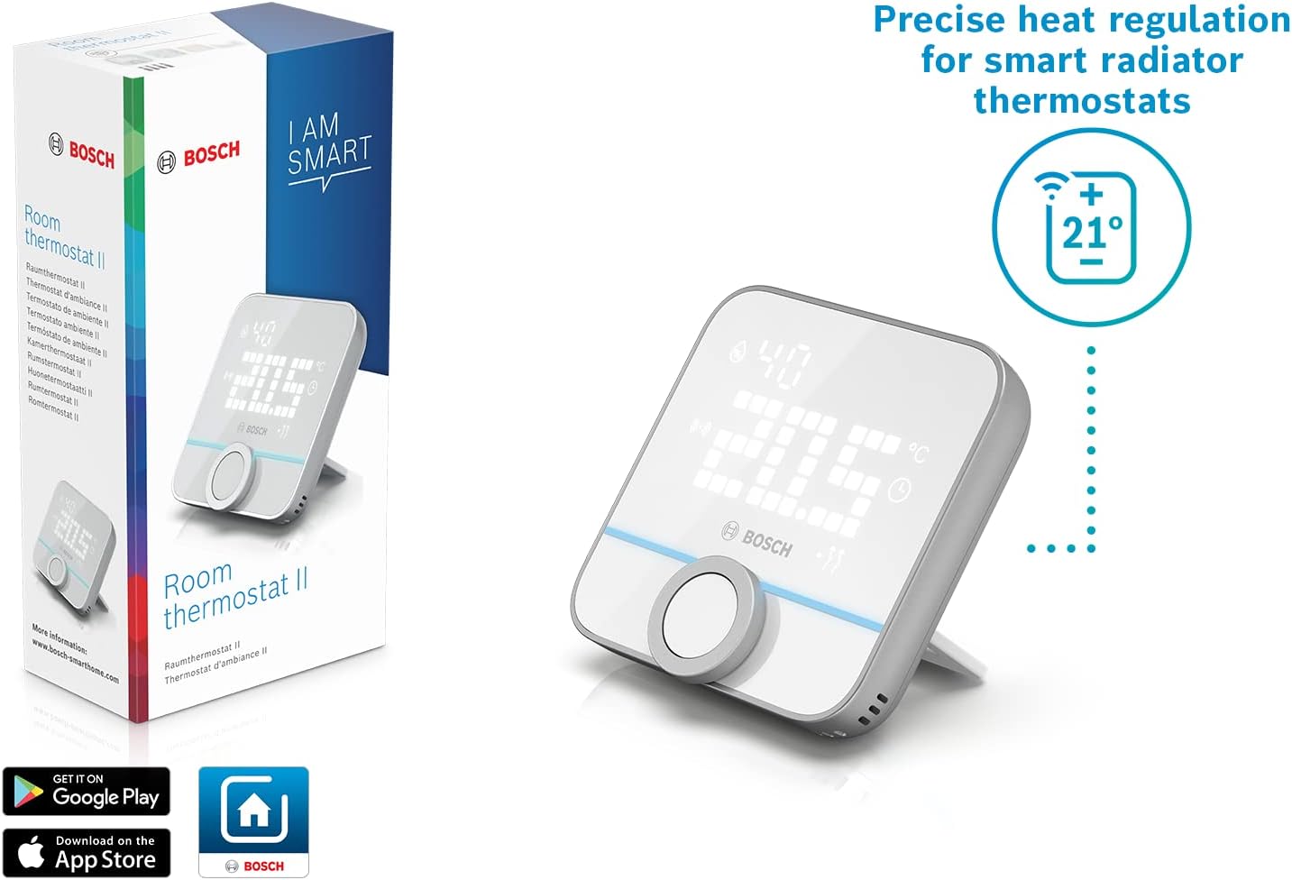 Thumbnail 5 de Bosch Smart Home Thermostat d’Ambiance II — contrôle précis des thermostats de radiateur intelligents