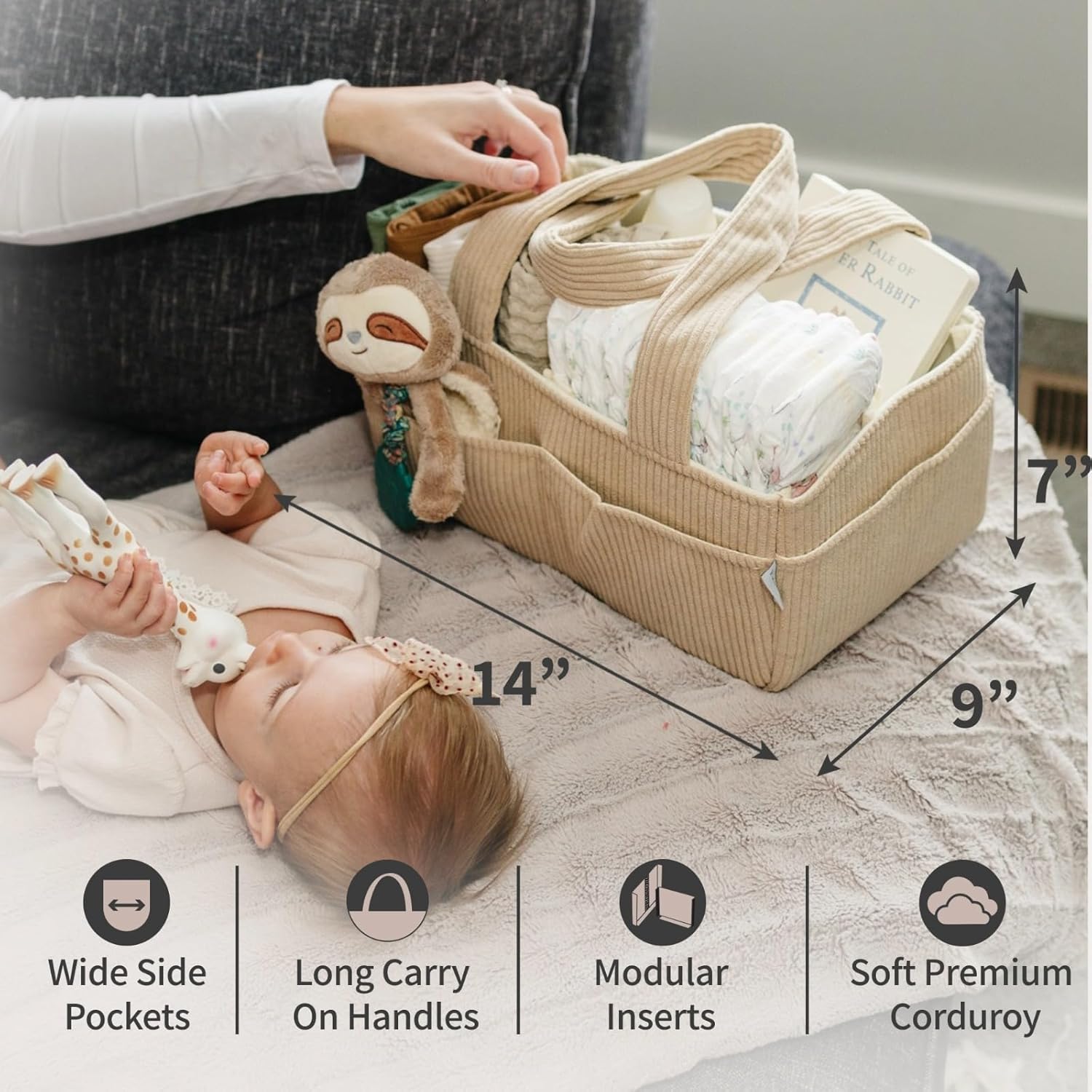 Thumbnail 2 de PUTSKA Baby Nappy Caddy Organiser 1-basket