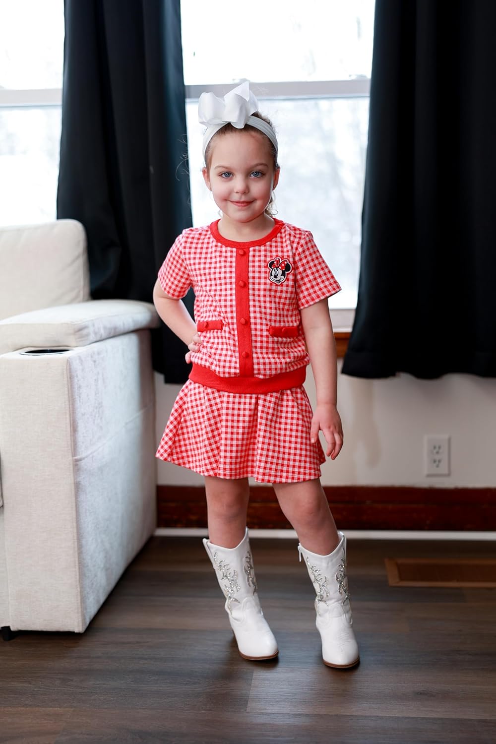 Thumbnail 2 de Disney Minnie Mouse 2-Piece Outfit Set for Toddler Girls (2-13Y): Knit Top + Tweed Skirt