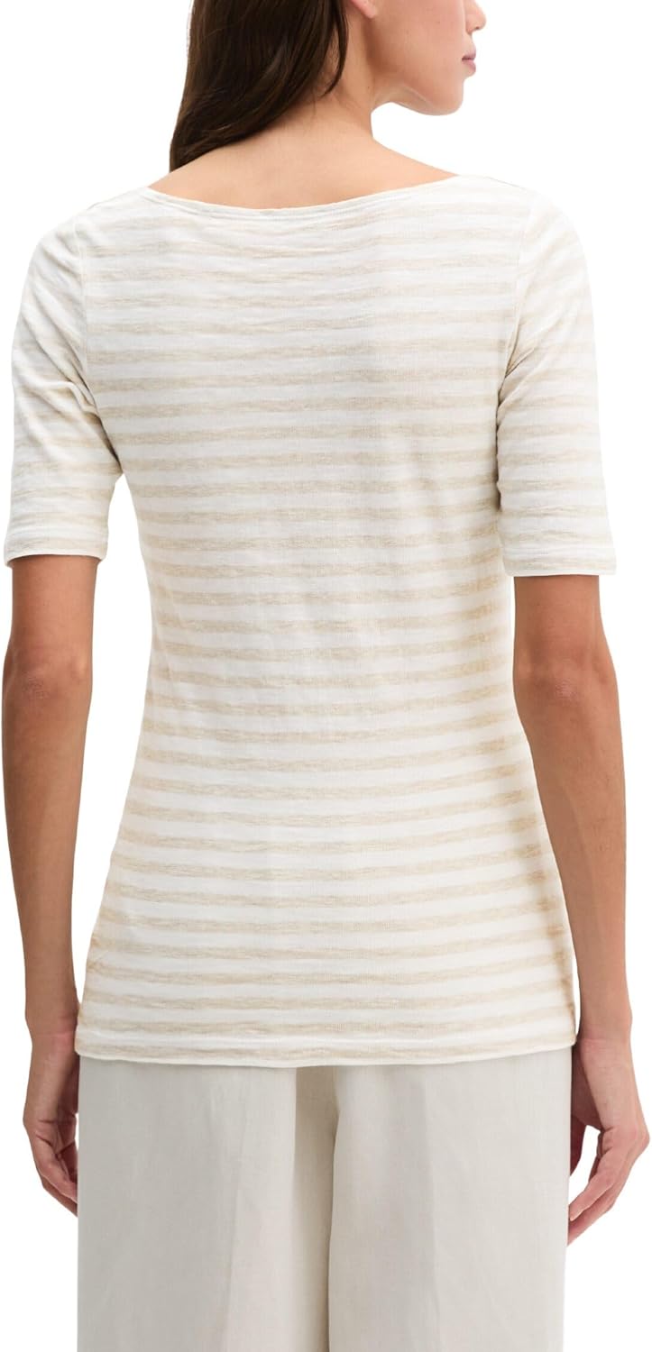 Detalle de Marc O'Polo Damen 603219651333 T-Shirt – Klar, schlicht und alltagstauglich