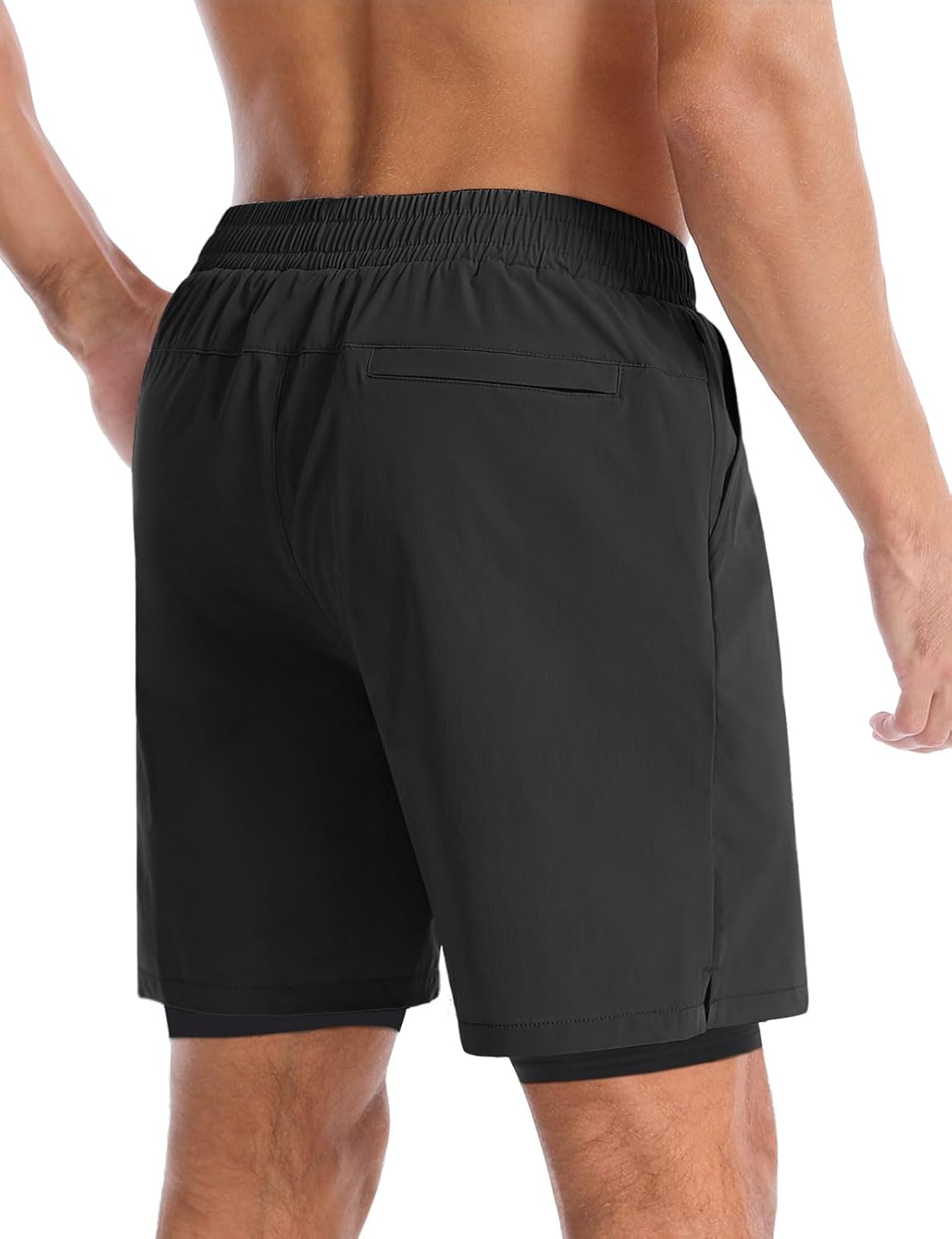 Detalle 2 de Aolesy Men's 7" Running Shorts with Pockets