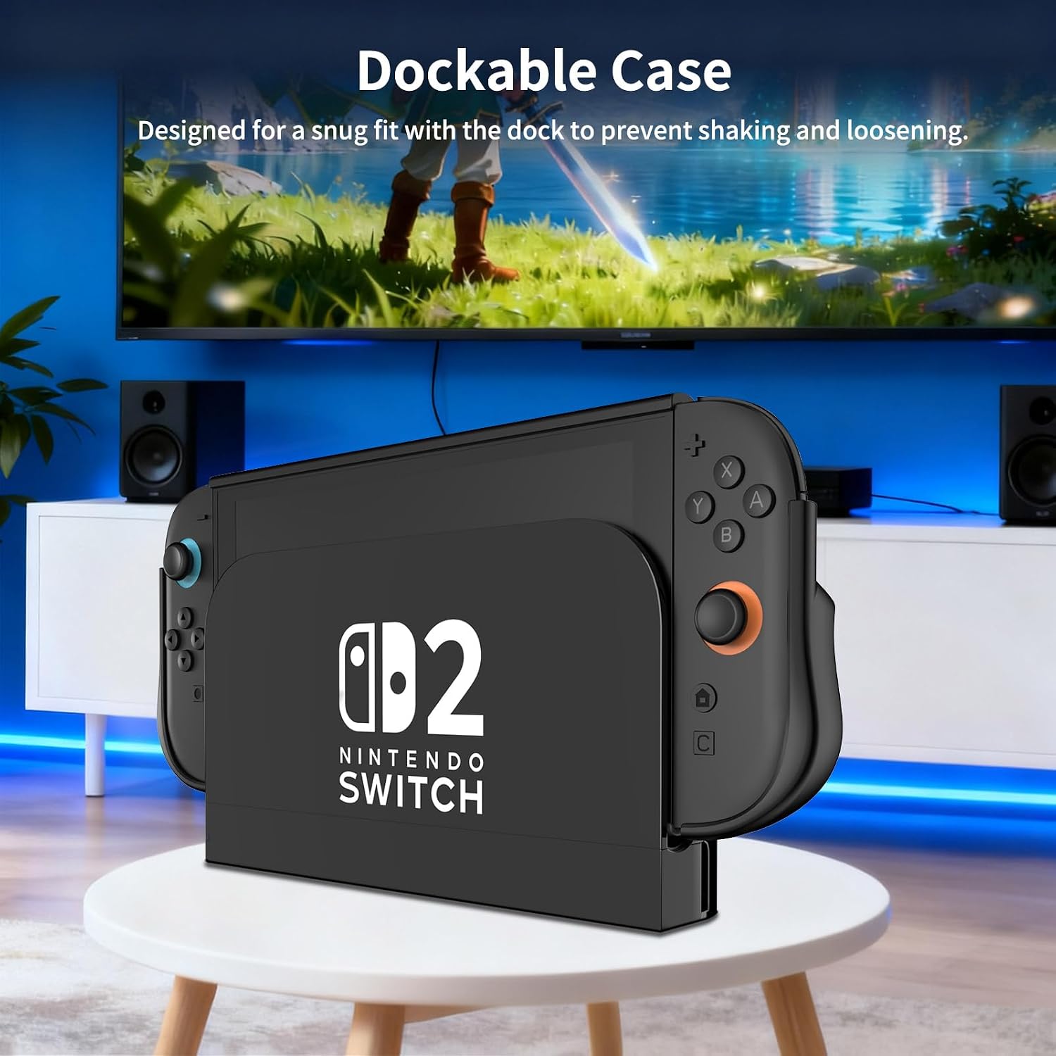 Thumbnail 1 de ewnol Dockable Case for Nintendo Switch 2: Ergonomic Grip, Stand Access, and All-in-One Protection