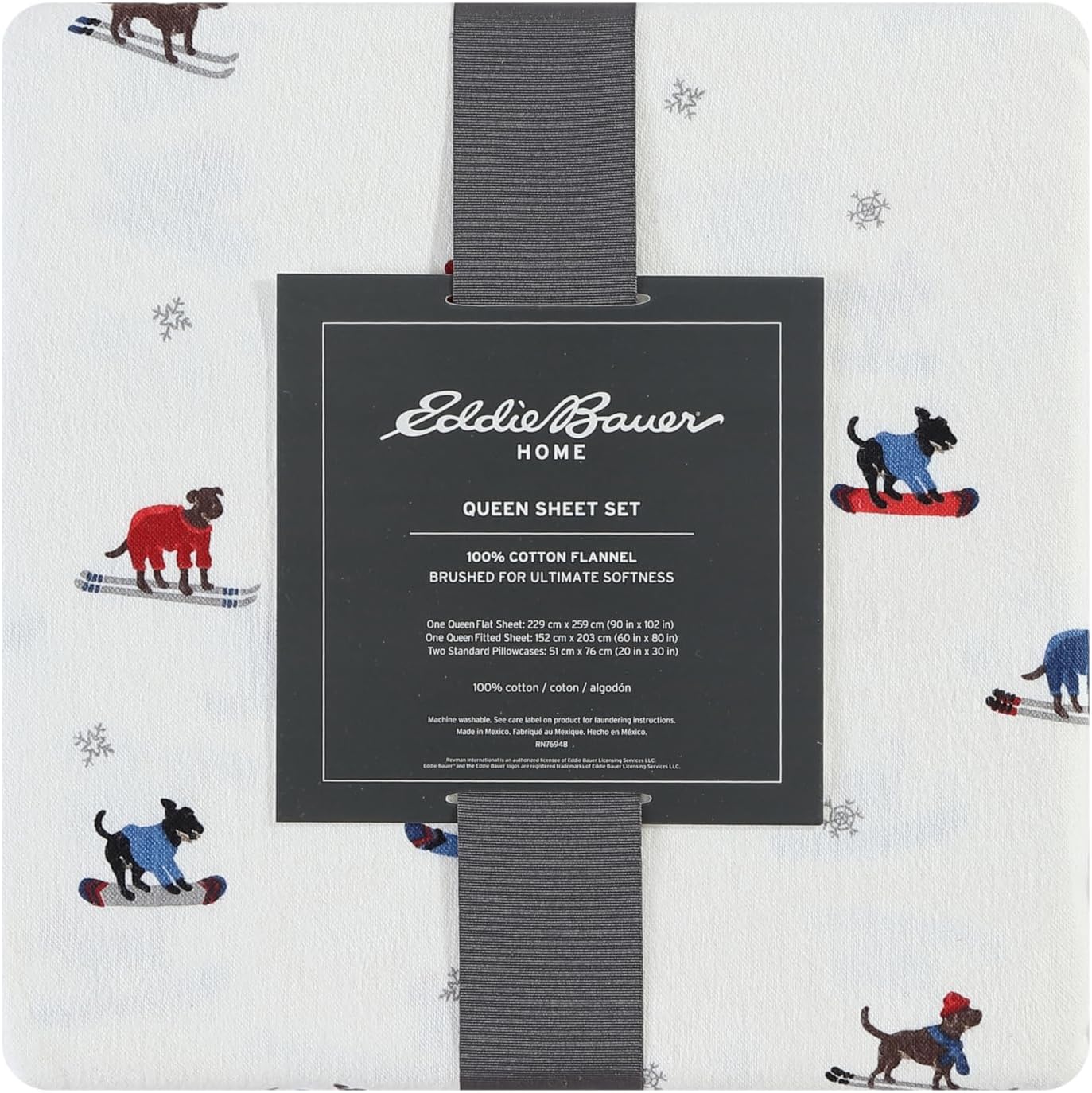Thumbnail 6 de Eddie Bauer Flannel Sheets Queen, Anti-Pilling