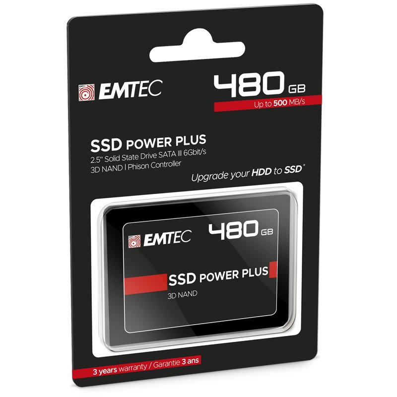 Detalle 2 de Emtec X150 Power Plus 480 GB SSD 2,5" SATA