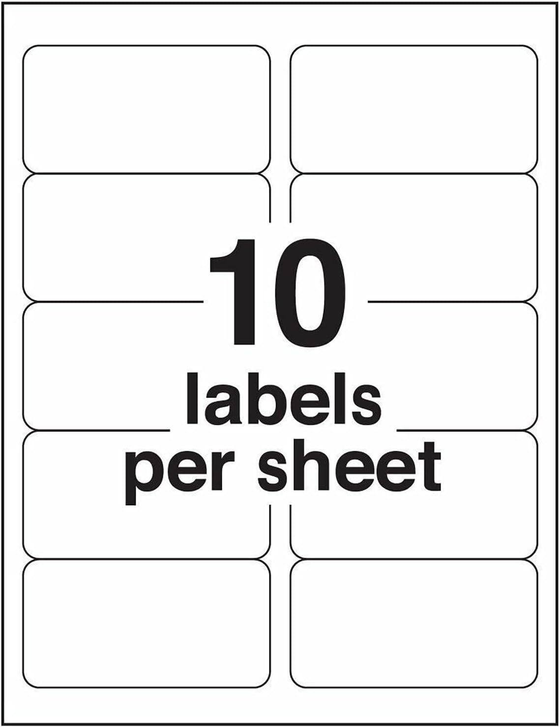 Detalle de 10-Up Shipping Address Labels 2 x 4 in